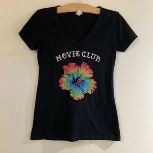 Movie Club Rainbow Flower T-shirt XS